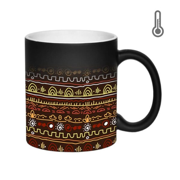 ماگ حرارتی طرح پترن خطی کد 1760