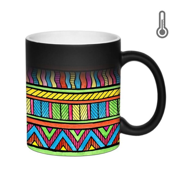 ماگ حرارتی طرح رنگی کد 1745