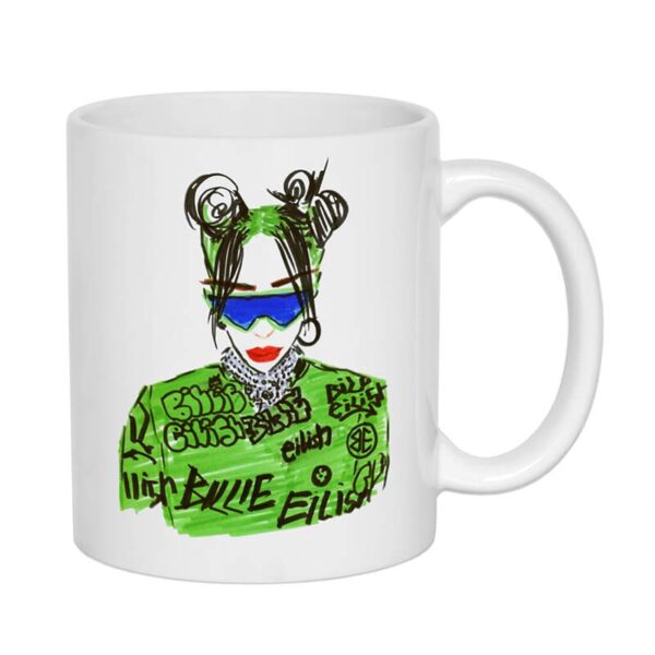 ماگ طرح Billie Eilish کد 1368