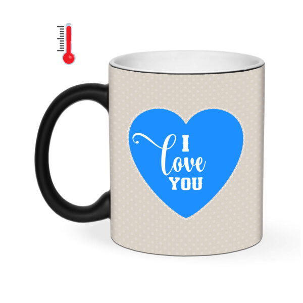 ماگ حرارتی طرح I Love u کد 1687 - Image 3