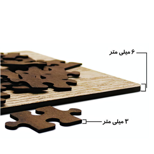 پازل چوبی 35 تکه طرح میشا کد 351038 - Image 3