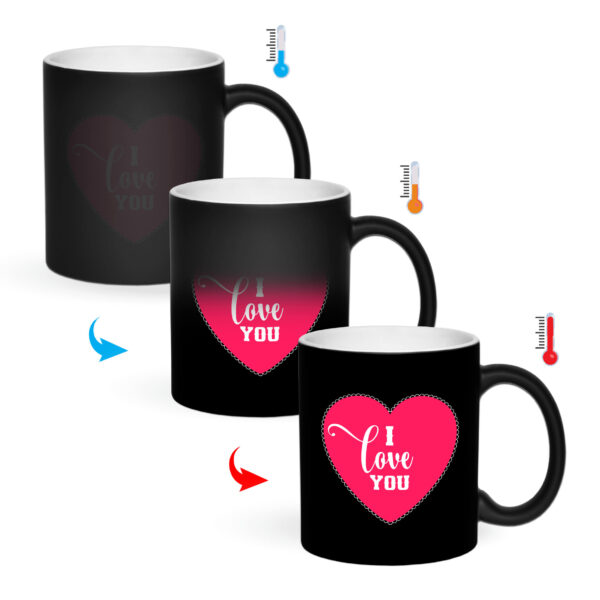 ماگ حرارتی طرح I Love u کد 1686 - Image 2